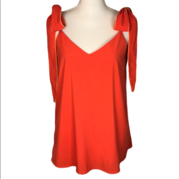 Judith March Tops - Judith March Orange tank with big bows